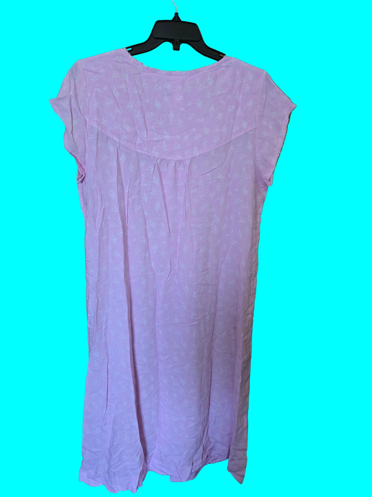 Women's Pink Floral Sleepwear Night Gown – Size L