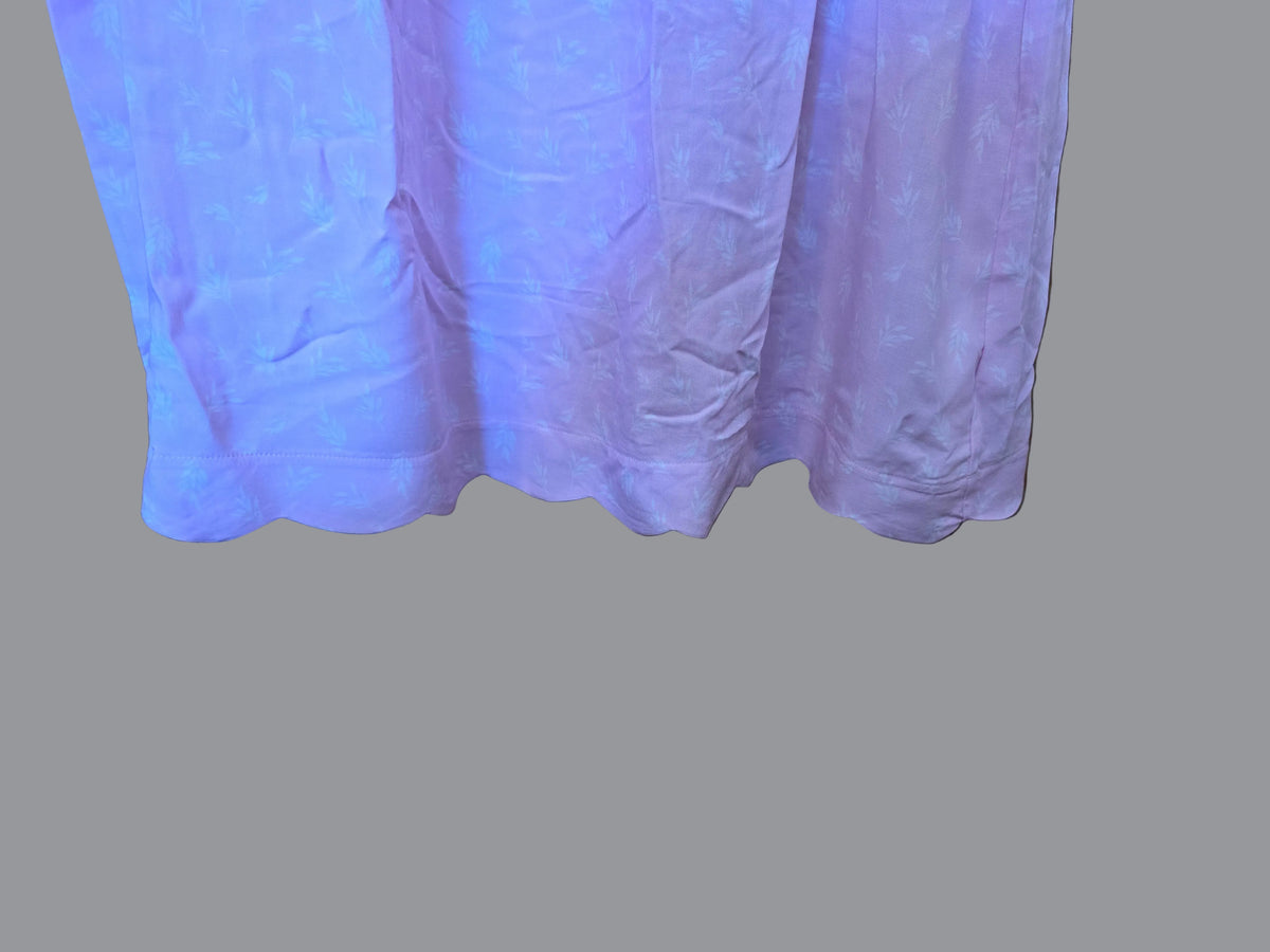 Women's Pink Floral Sleepwear Night Gown – Size L