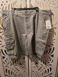 Men's Plaid Casual Shorts – Grey (Size 42)