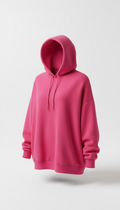 Vivid Pink Oversized Statement Hoodie